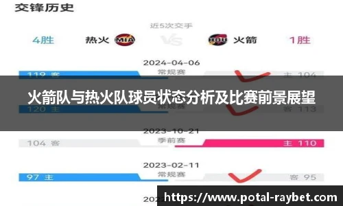 火箭队与热火队球员状态分析及比赛前景展望